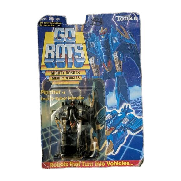 Vintage Tonka Gobots Mighty Vehicles Mighty Robots Pincher #48 Transformer - Picture 1 of 2